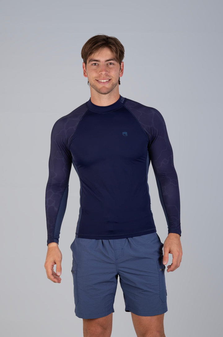 Larctio - Mens L/S Rashie Lizzard swimwear lycra Naval Academy / S