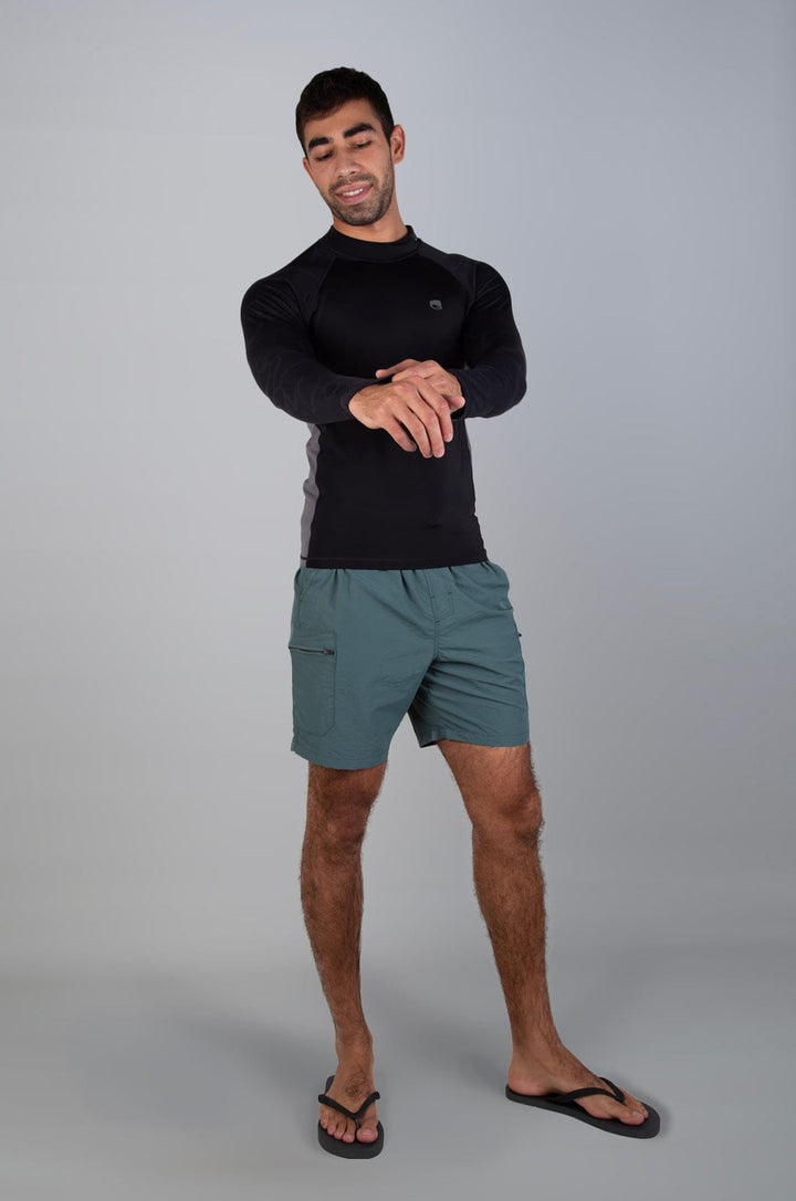 Larctio - Mens L/S Rashie Lizzard swimwear lycra