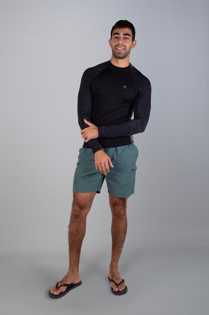 Larctio - Mens L/S Rashie Lizzard swimwear lycra