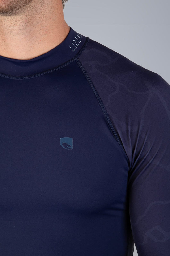 Larctio - Mens L/S Rashie Lizzard swimwear lycra