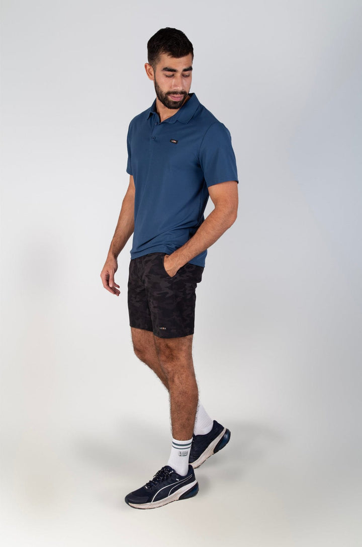 Layne - Mens S/S Polo Lizzard apparel Poseidon / S