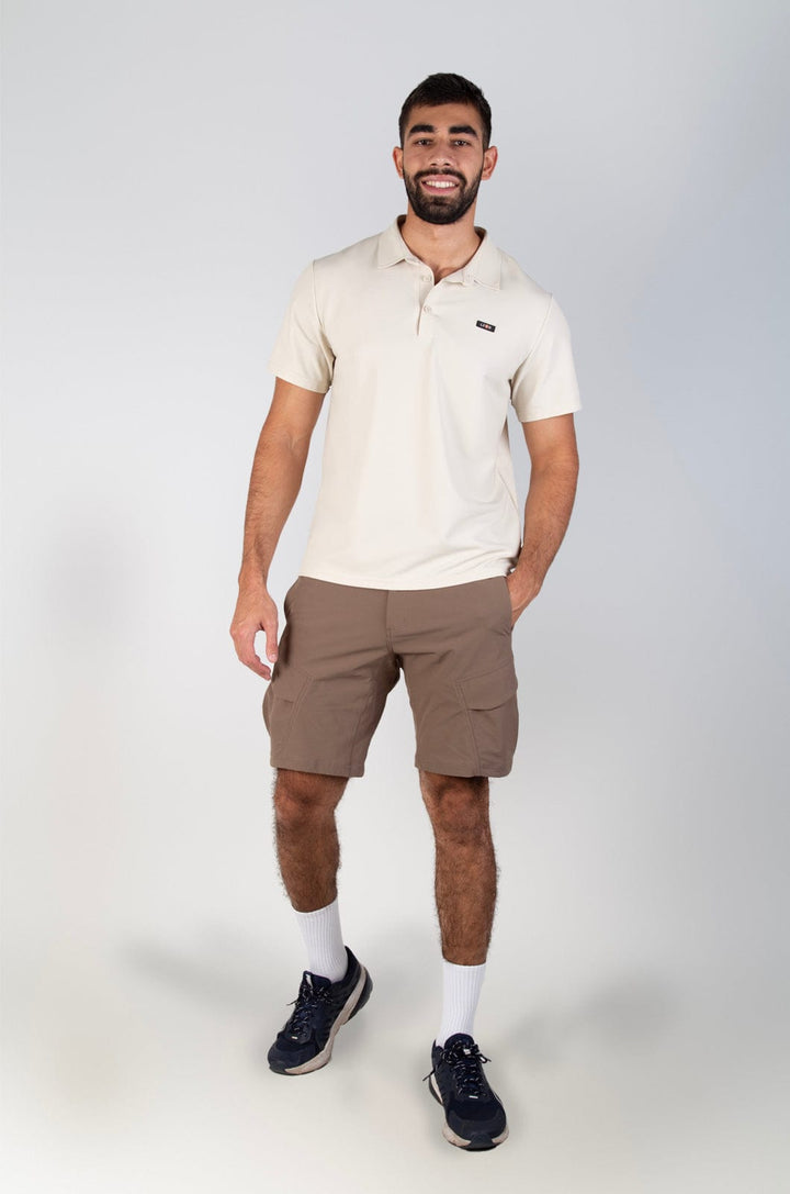 Layne - Mens S/S Polo Lizzard apparel Silver Green / S