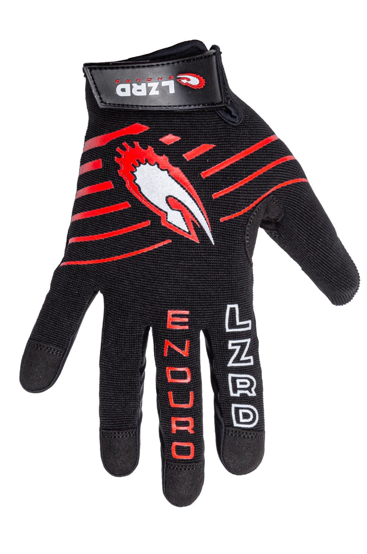 Leadr - Long Finger Glove Lizzard bike Black/Red / M