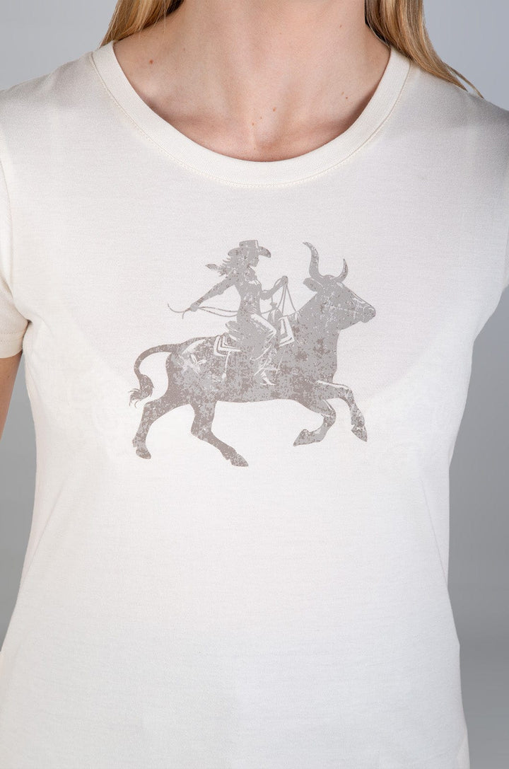 Leedo  - Ladies S/S Tee Lizzard apparel Egret / S