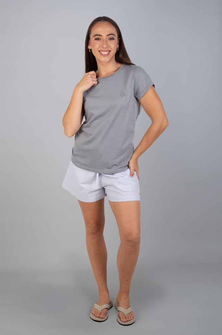 Leesha  - Ladies Cap Slv Tee Lizzard apparel