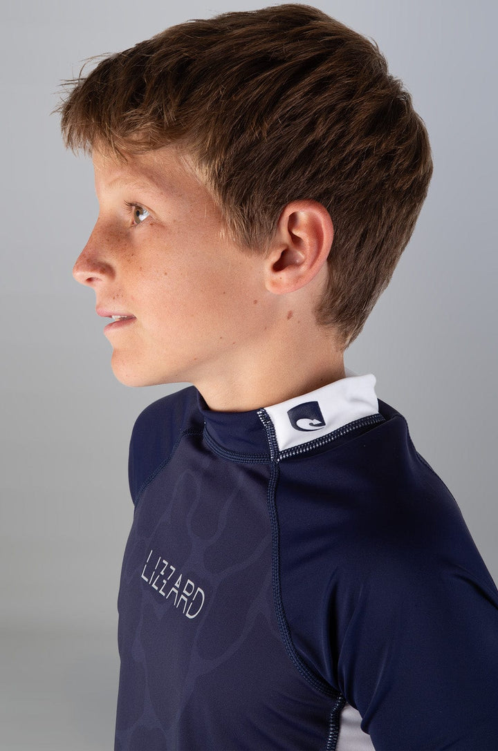 Lemno -  Teen Boys S/S Rashie Lizzard swimwear lycra