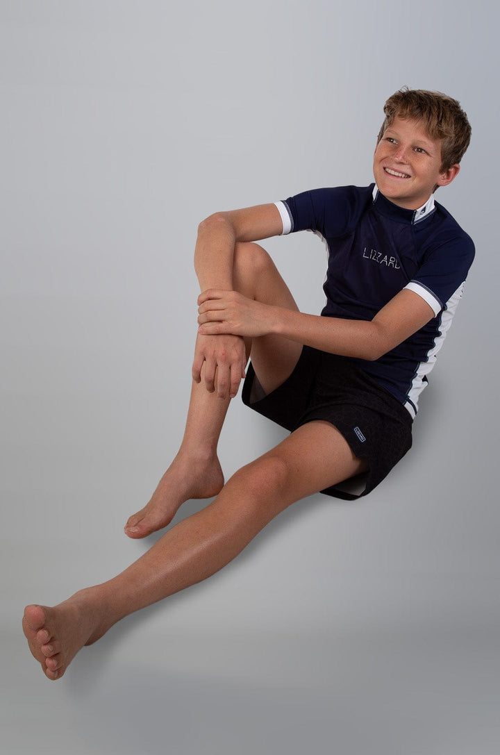 Lemno -  Teen Boys S/S Rashie Lizzard swimwear lycra