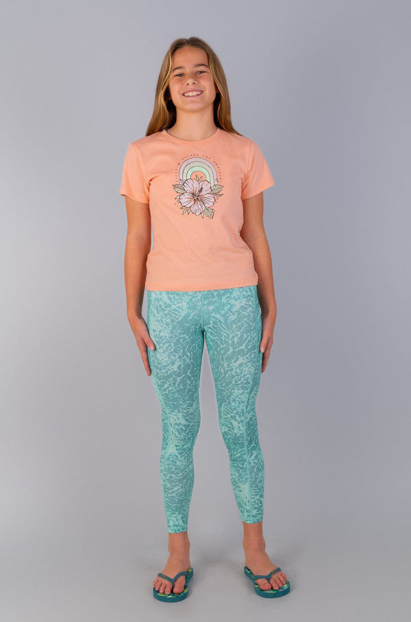 Lenker - Teen Girls Long Legging Lizzard swimwear lycra