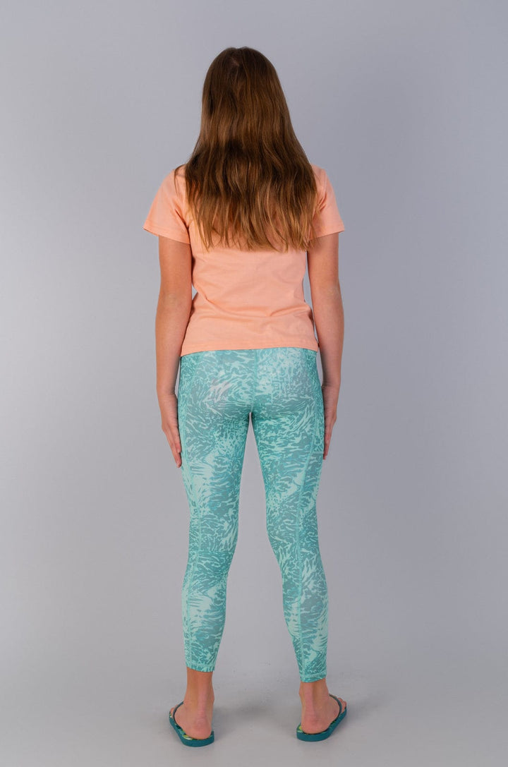 Lenker - Teen Girls Long Legging Lizzard swimwear lycra