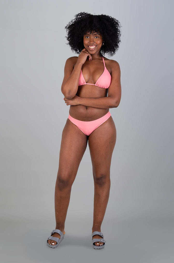 Levine - Ladies Bikini Top Lizzard swimwear Coral / 28/4