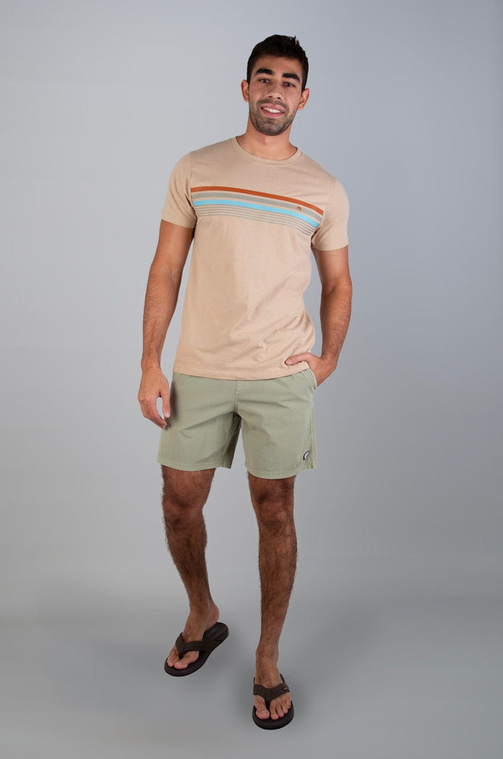 Liall - Mens S/S Tee Lizzard apparel Stone / XS