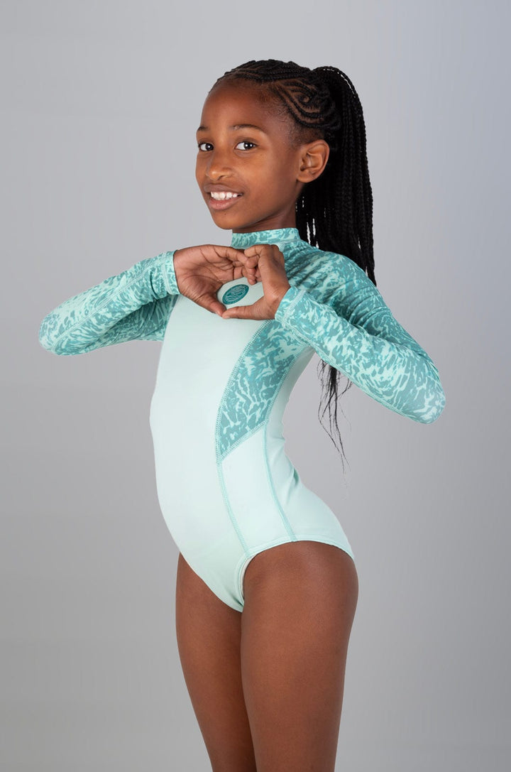 Lilica - Teen Girls L/S Swimsuit Lizzard swimwear lycra