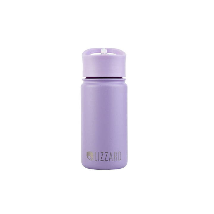 Lizzard Flask 415Ml With Straw Lid Lizzard flask Lilac / One Size