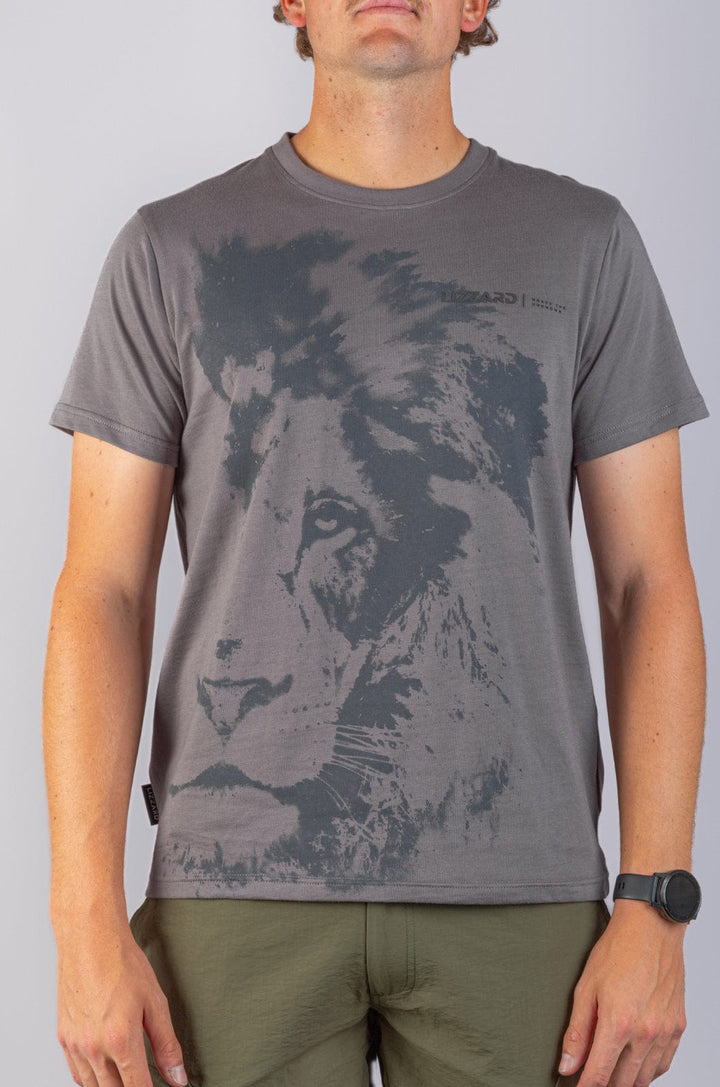 Malie 24 - Mens S/S Tee Lizzard apparel Charcoal / S