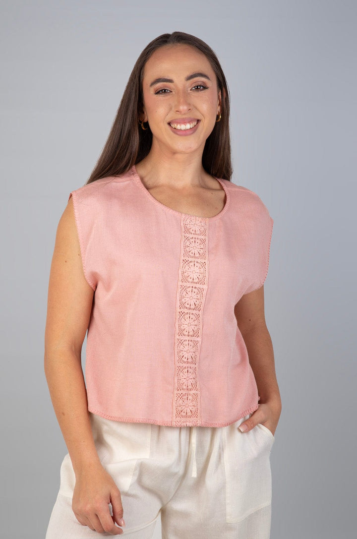 Mandie - Ladies Blouse Lizzard apparel Coral / S