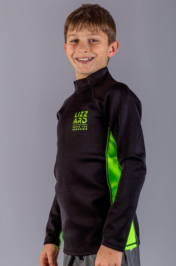 Maoz -  Teen Boys L/S Hottee Lizzard swimwear Black / 6/7