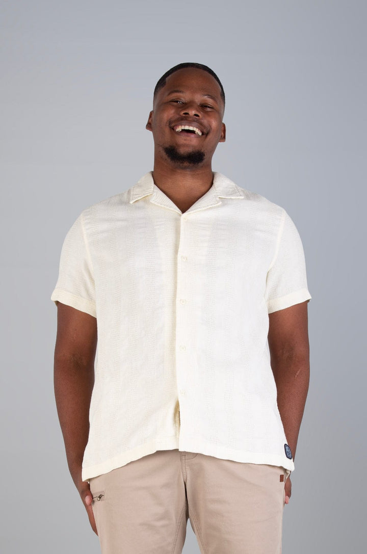 Masford - Mens Button Up Lizzard apparel Silver Green / XS