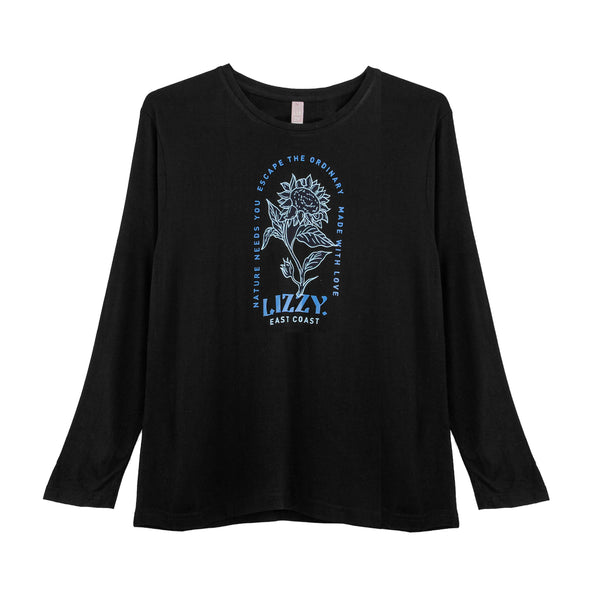 Maybelle - Teen Girls L/S Tee Lizzard apparel Black / 6/7