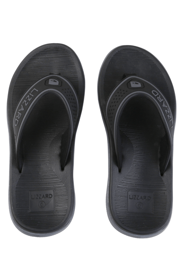 Mkuze Mens Slops Chevel Shoes footwear Black/Grey / 6
