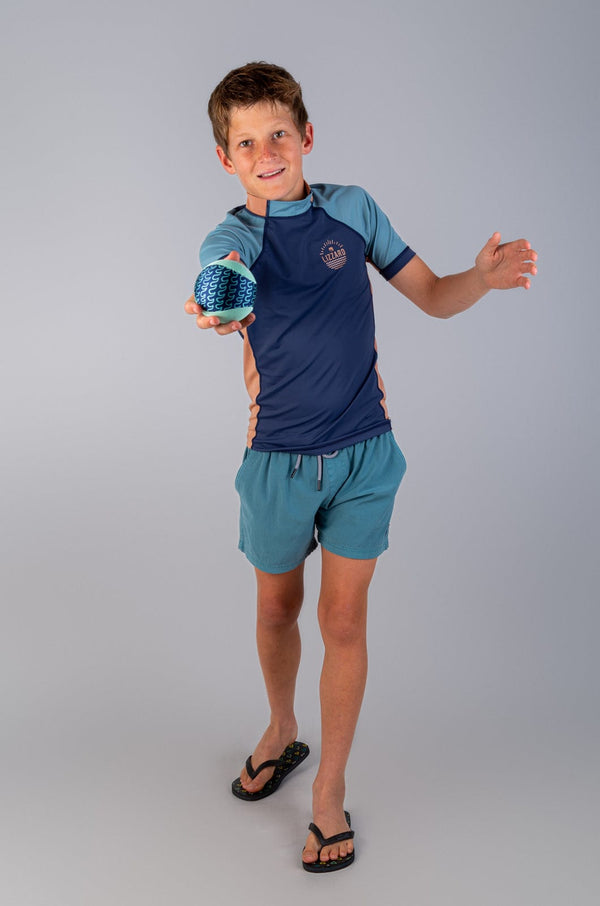 Mole -  Teen Boys S/S Rashie Lizzard swimwear lycra