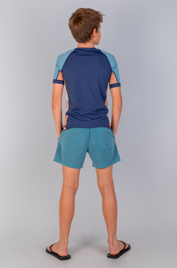 Mole -  Teen Boys S/S Rashie Lizzard swimwear lycra