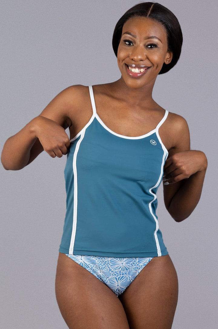 Monroe - Ladies Tankini Lizzard apparel Teal / S