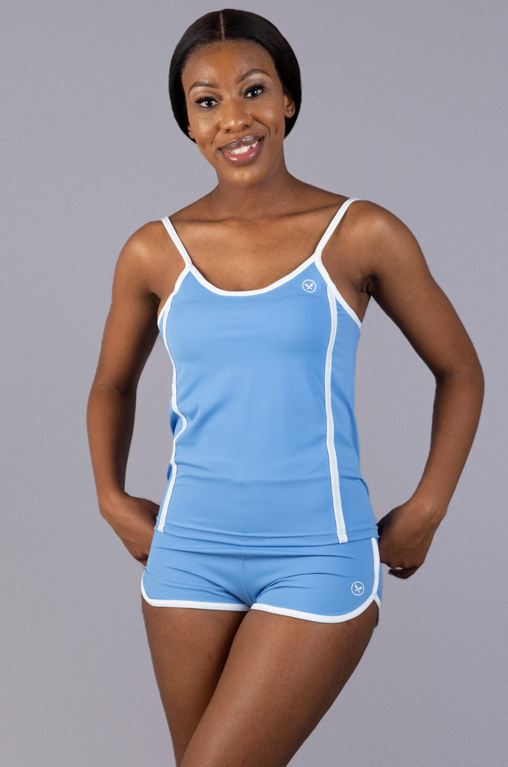 Monroe - Ladies Tankini Lizzard apparel Azure Blue / S