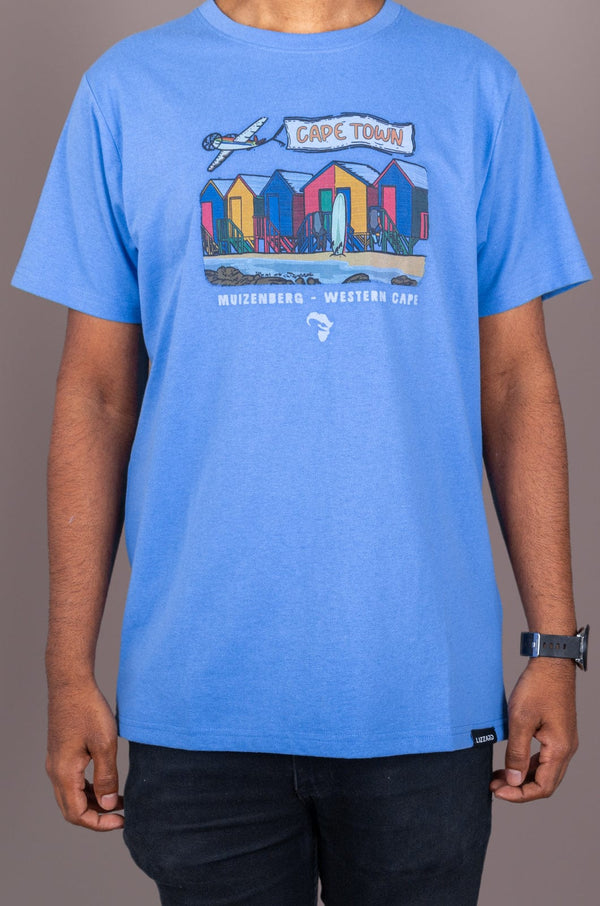 Muizenberg - Mens S/S Tee Lizzard apparel Blue / S
