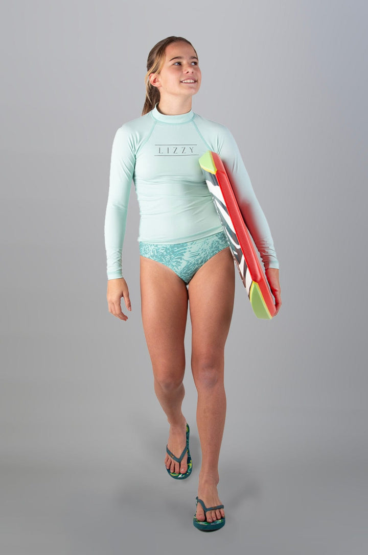 Nichitee - Teen Girls L/S Rashie Lizzard swimwear lycra