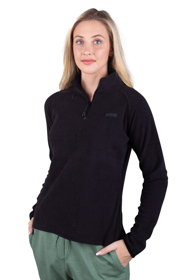 Nimbus - Ladies 1/3 Zip Pullover Lizzard apparel Black / S