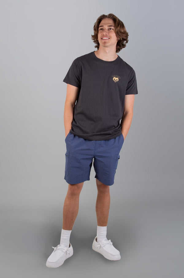 Ogden - Mens S/S Tee Lizzard apparel Charcoal / XS