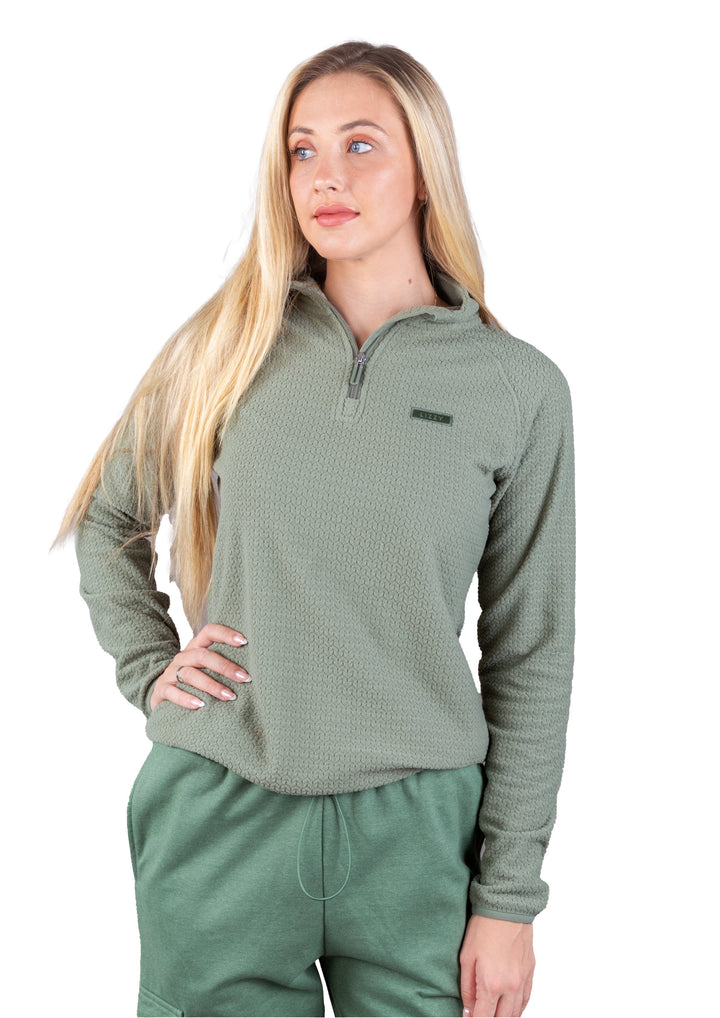 Ossanah - Ladies 1/3 Zip Pullover Lizzard apparel