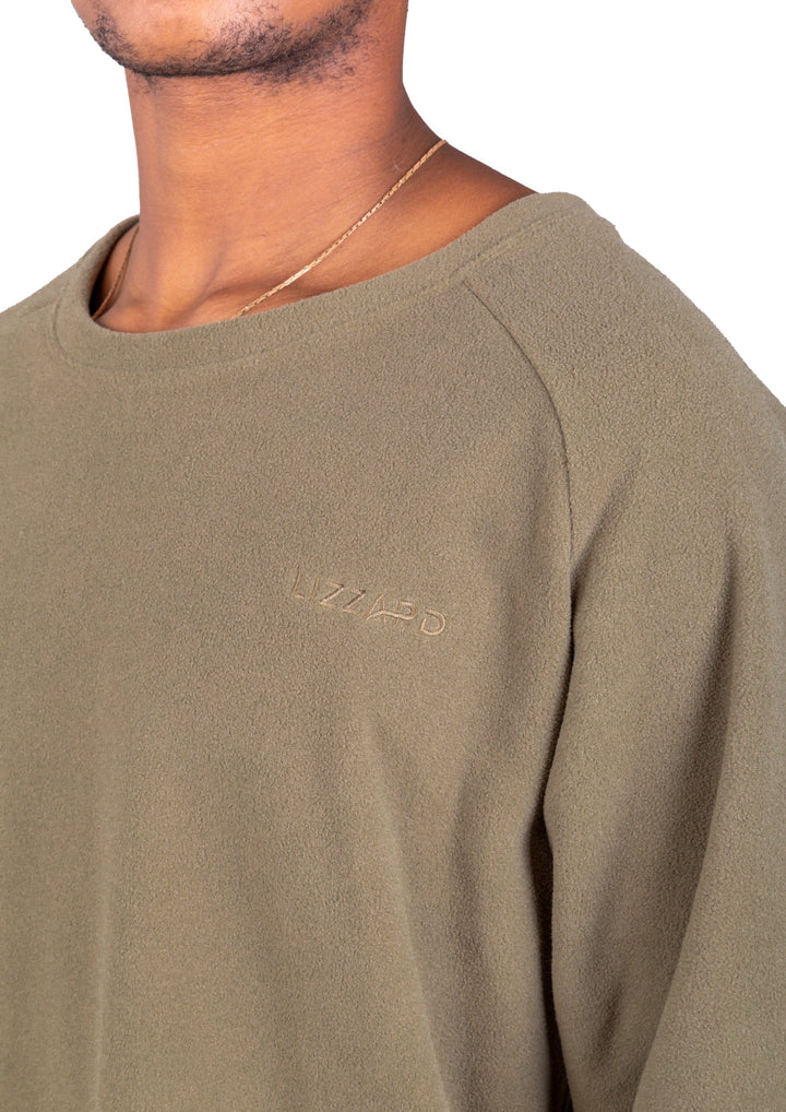 Palak- Mens Crew Neck Fleece Lizzard apparel