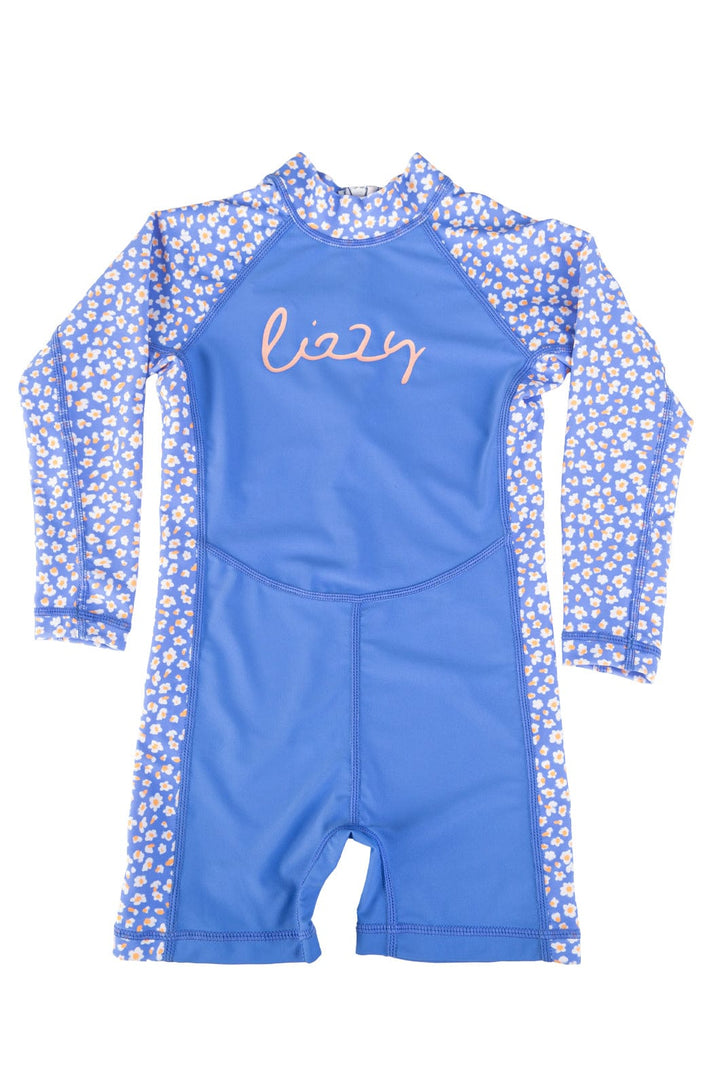 Patinkinne -  Tot Girls L/S Sunskin Lizzard swimwear lycra Confetti Daisy / 1/2