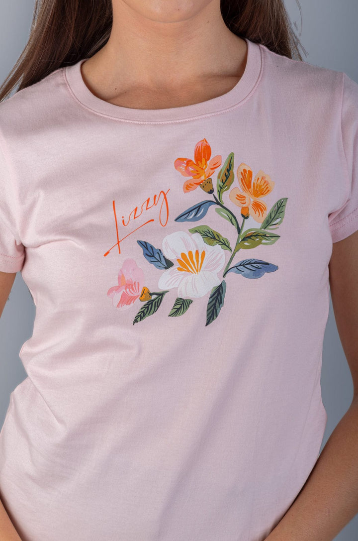 Peonie  - Ladies Cap Slv Tee Lizzard apparel