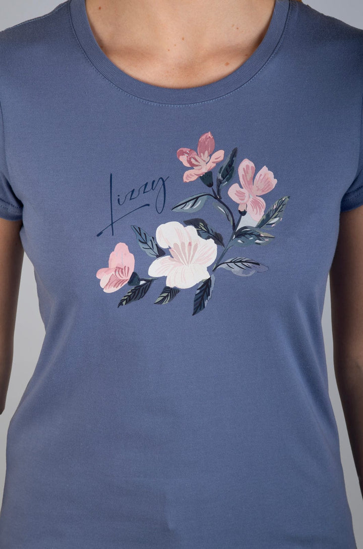 Peonie  - Ladies Cap Slv Tee Lizzard apparel