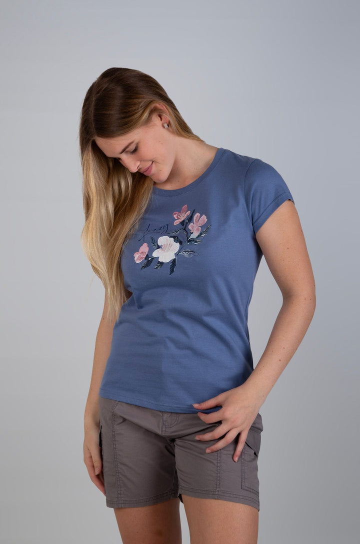 Peonie  - Ladies Cap Slv Tee Lizzard apparel