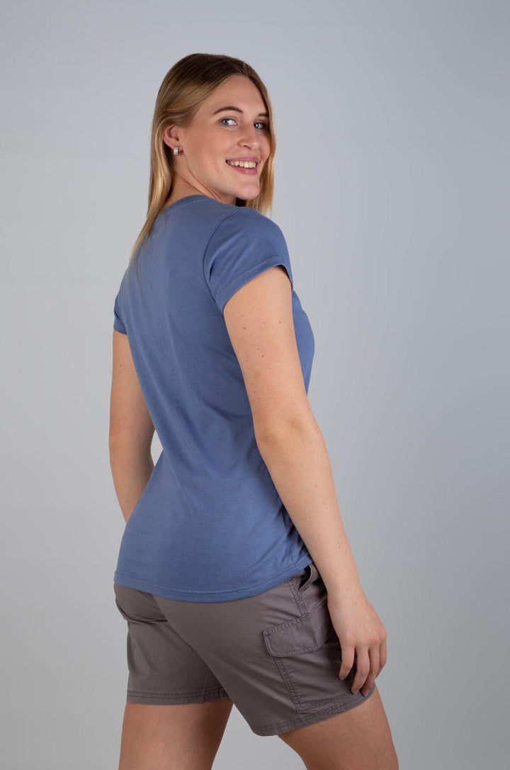 Peonie  - Ladies Cap Slv Tee Lizzard apparel