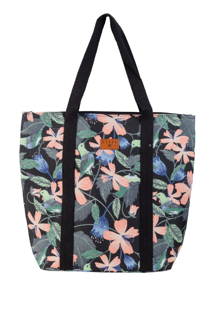 Petyr- Ladies Beach Bag Lizzard accessories Sunbird Floral / One Size