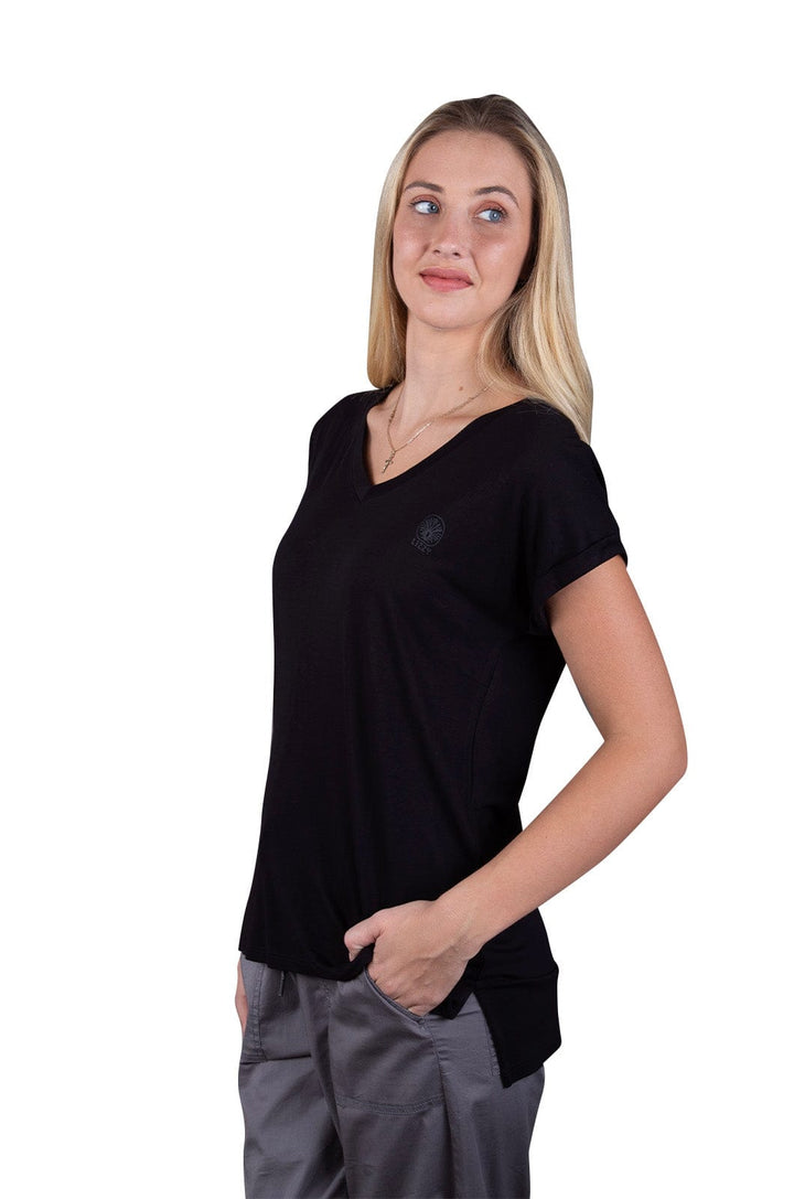 Portinka - Ladies V - Neck  S/S Tee Lizzard apparel