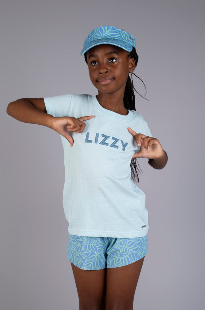 Raja - Teen Girls S/S Tee Lizzard apparel Light Blue / 6/7