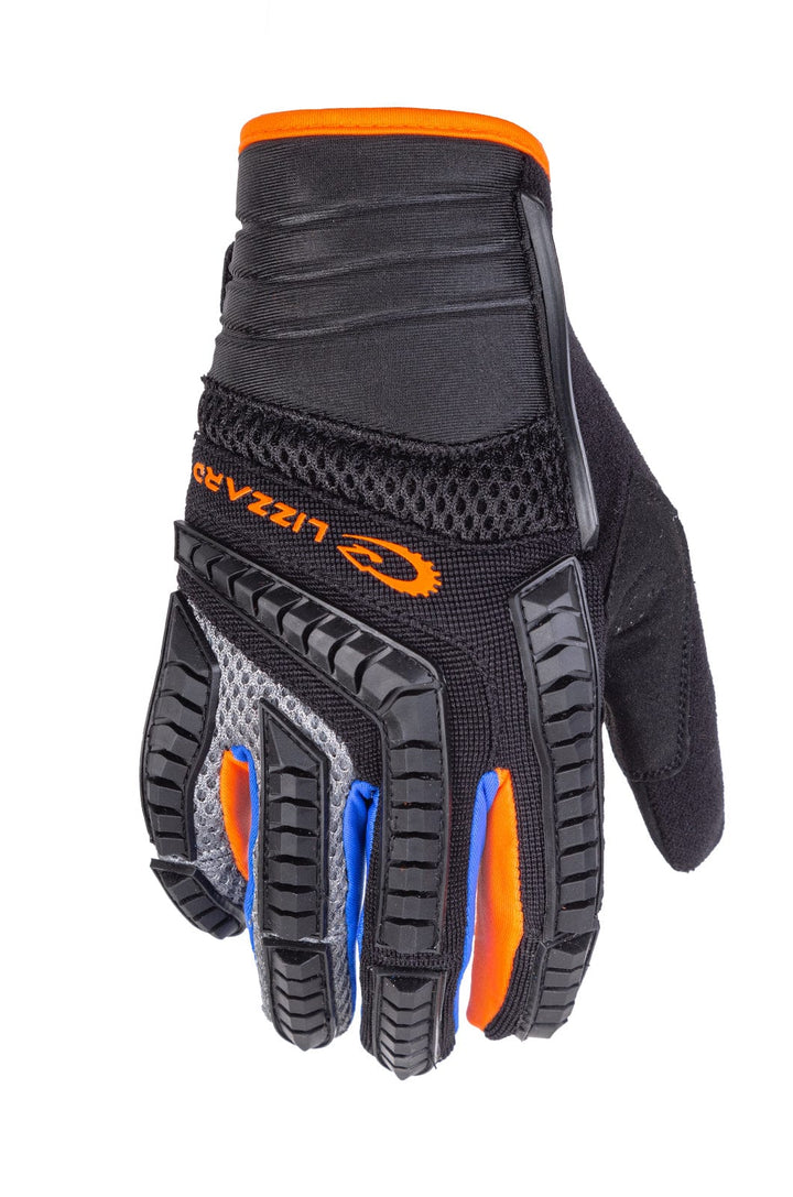 Raptor - Long Finger Glove Lizzard bike Black/Orange / S