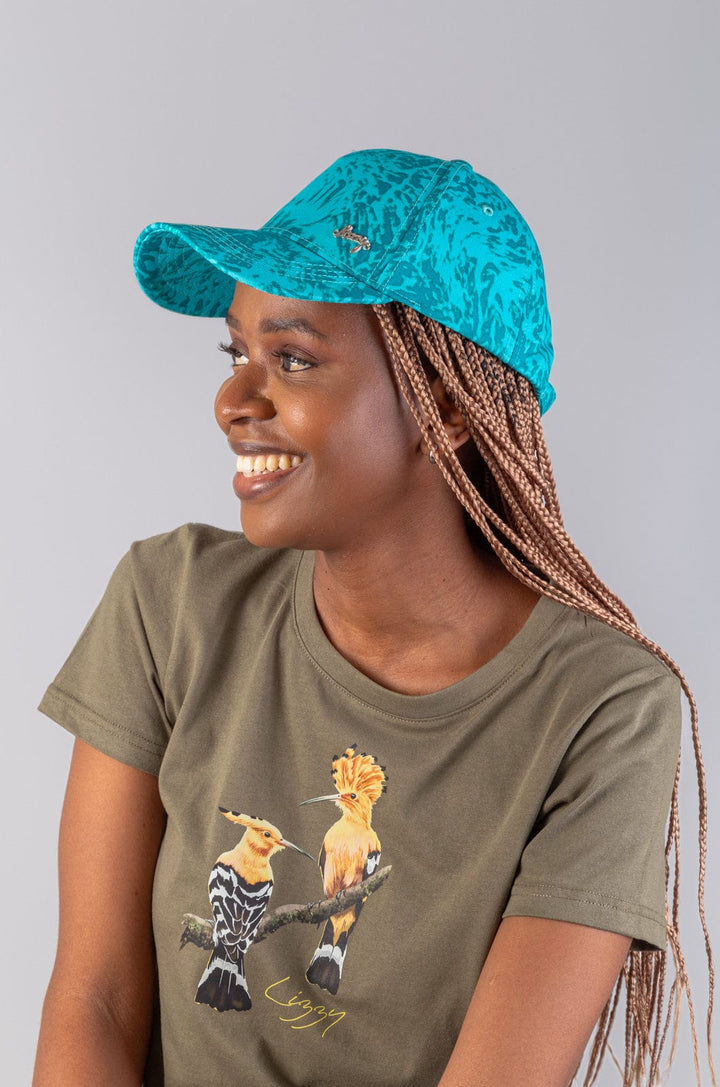 Rebekah - Ladies Cap Lizzard accessories Aqua Swirl / One Size