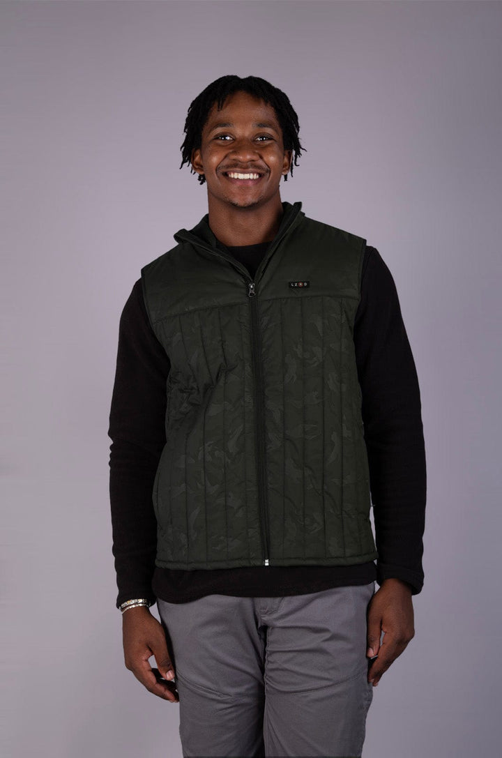 Revolt - Mens Quilted Gilet Lizzard apparel