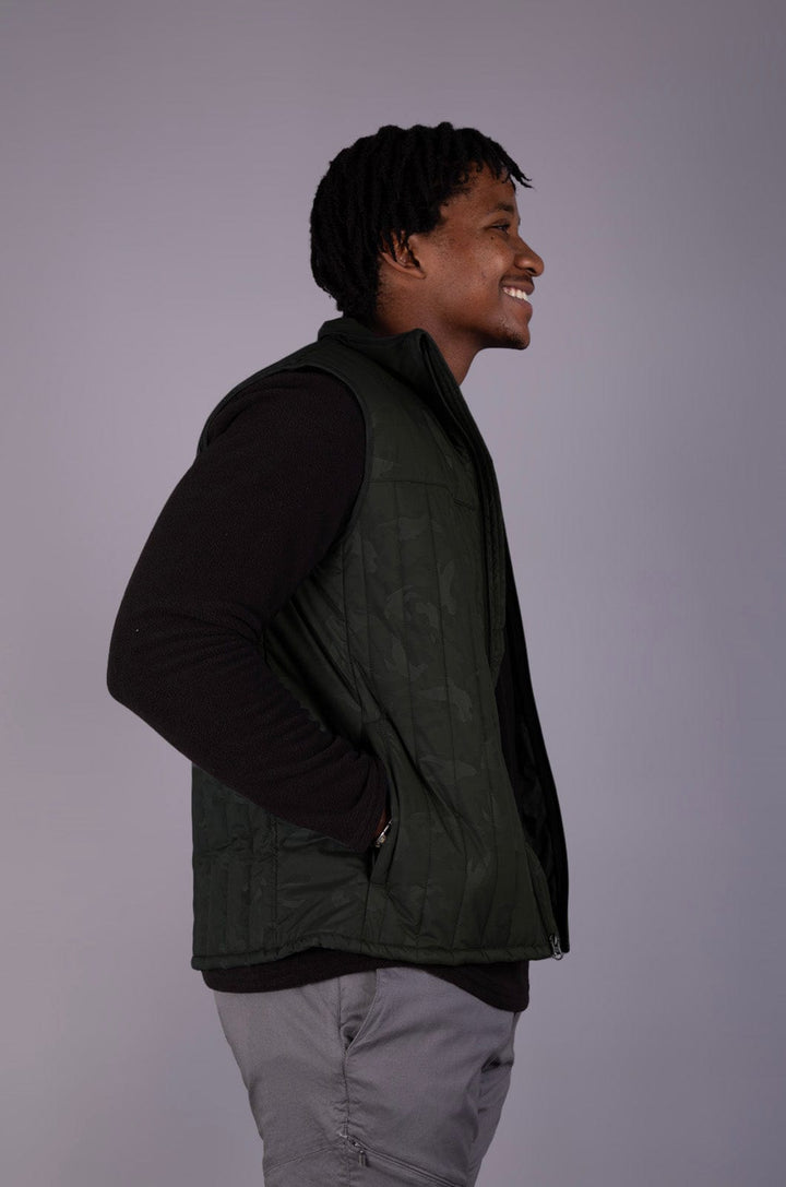 Revolt - Mens Quilted Gilet Lizzard apparel
