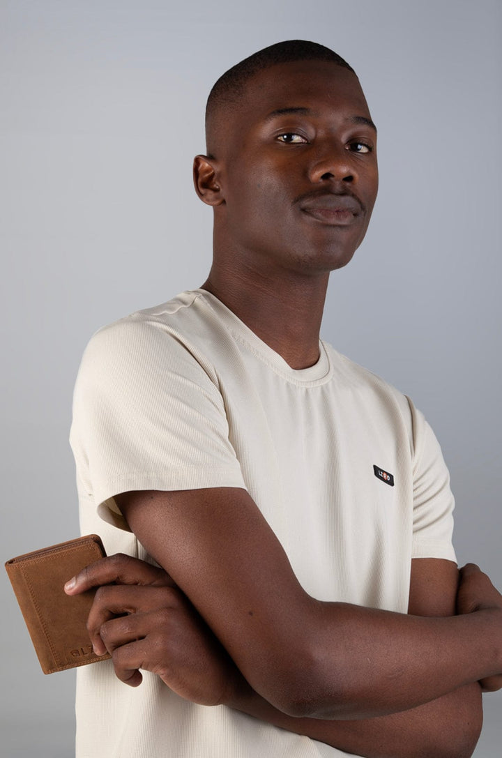 Russel 25 - Leather Wallet Lizzard accessories Faded Tan Brown / One Size