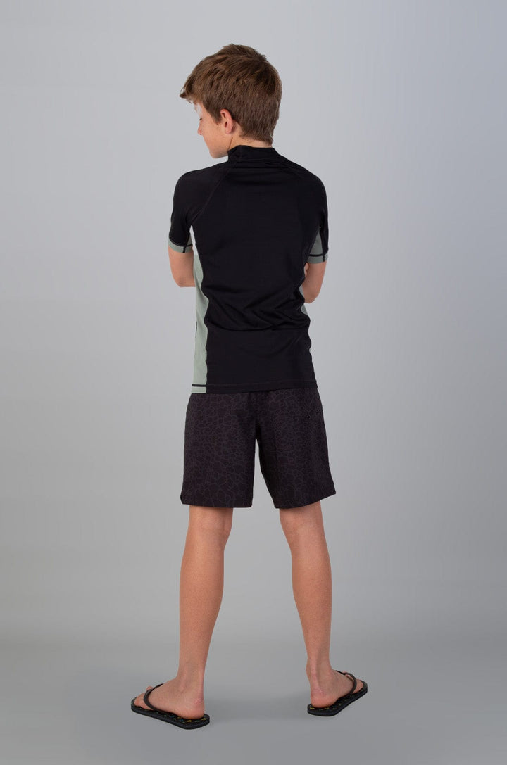 Saki -  Teen Boys S/S Rashie Lizzard swimwear lycra