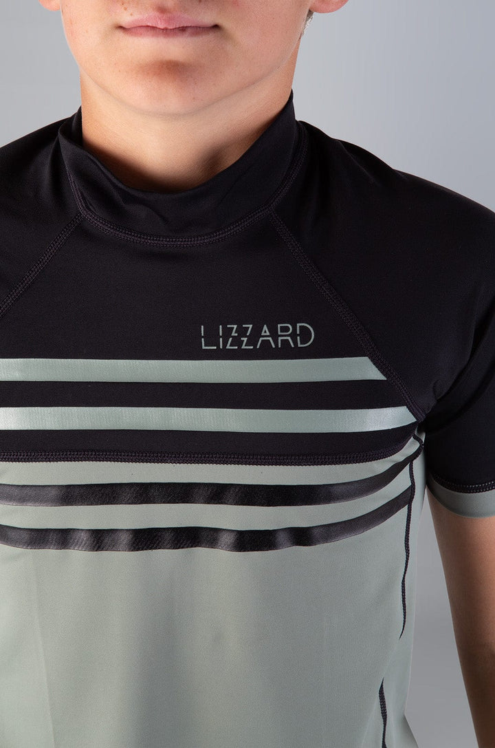 Saki -  Teen Boys S/S Rashie Lizzard swimwear lycra