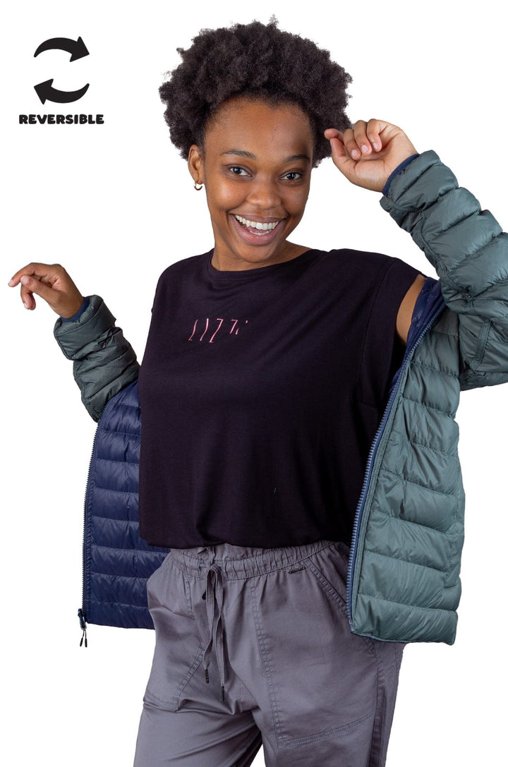 Saydee - Ladies Reversible Puffer Lizzard apparel