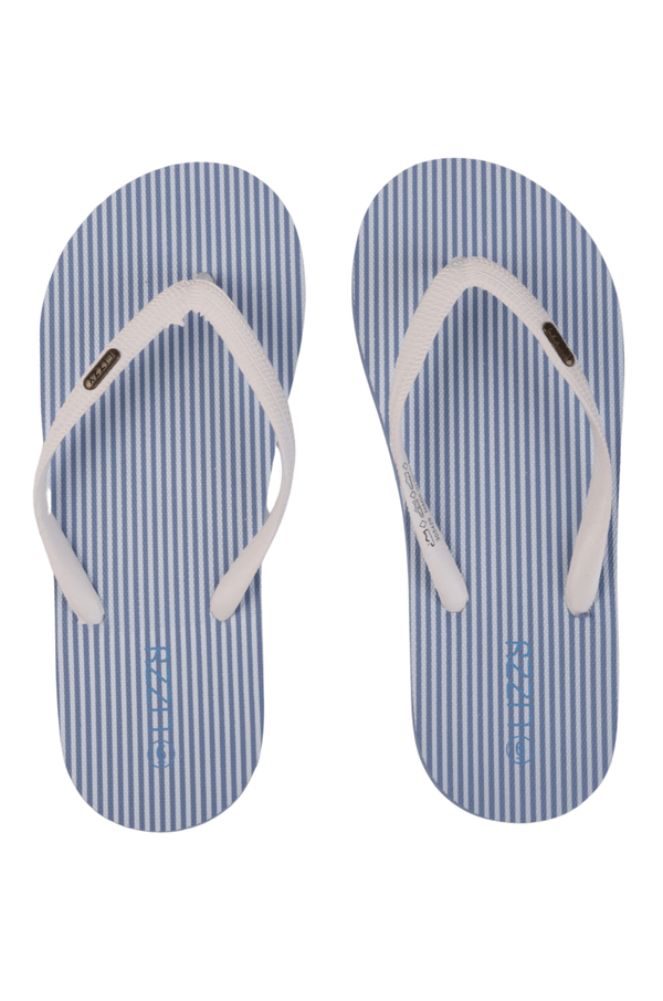 Saylore Ladies Slops Chevel Shoes footwear Blue/White / 3